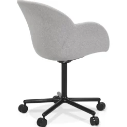 Chaise de bureau avec accoudoirs 'ASTRA' gris clair