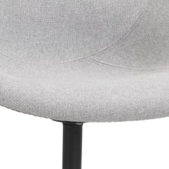 Chaise de bureau avec accoudoirs 'ASTRA' gris clair
