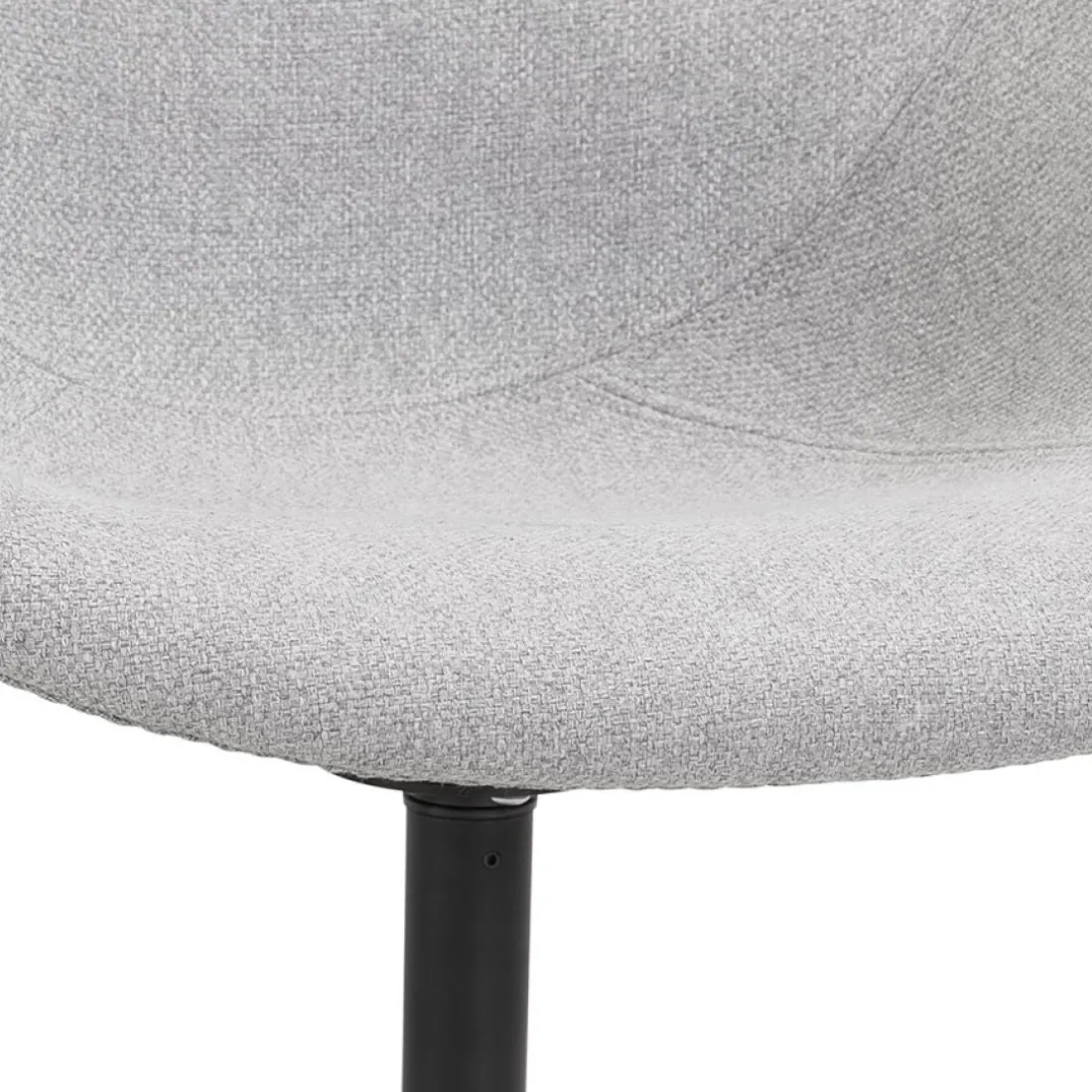 Chaise de bureau avec accoudoirs 'ASTRA' gris clair
