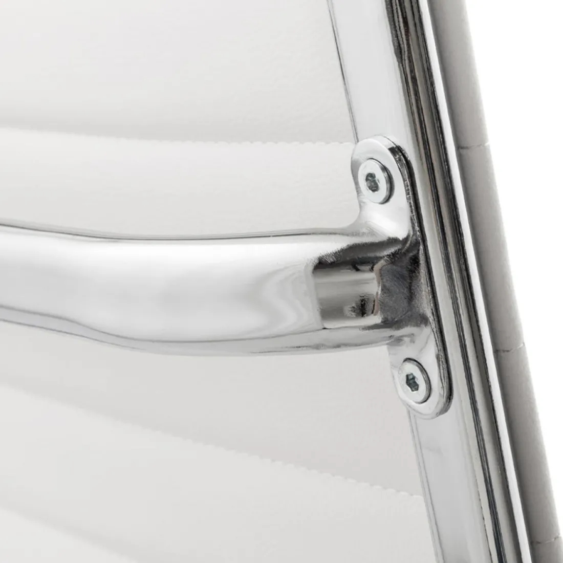Chaise de bureau design 'GIGA' en matière synthétique blanche