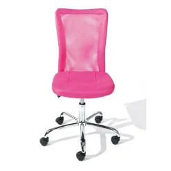 Chaise de bureau enfant à roulettes Rose DUTEL