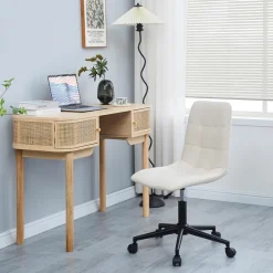 Chaise de Bureau Ergonomique Reglable Beige