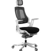 Chaise de bureau ergonomique tissu noir SALOO