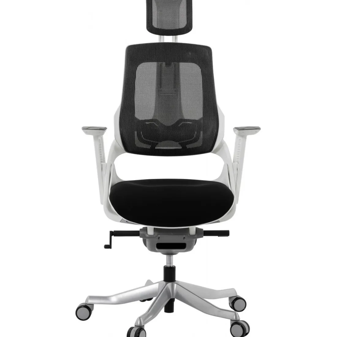 Chaise de bureau ergonomique tissu noir SALOO
