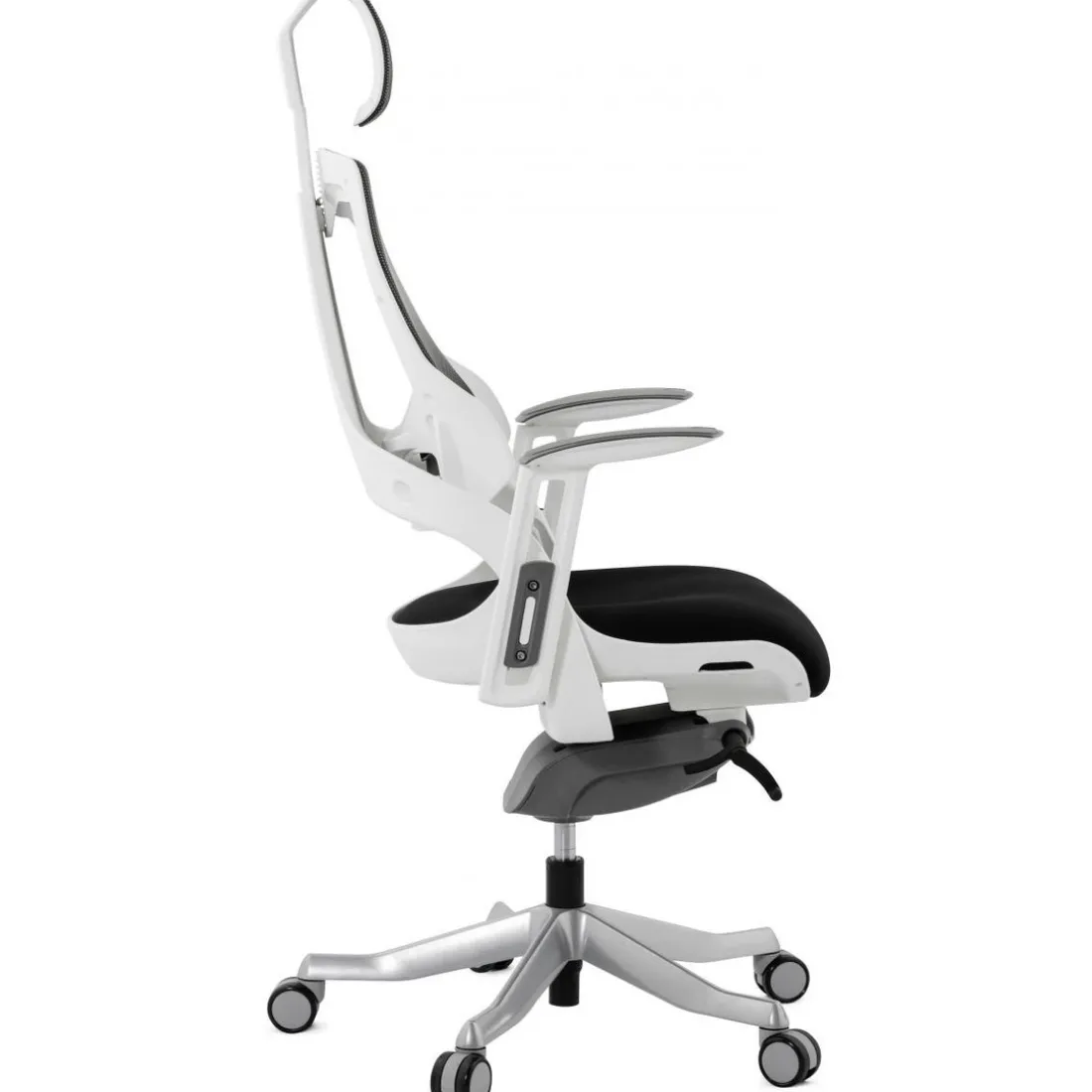Chaise de bureau ergonomique tissu noir SALOO