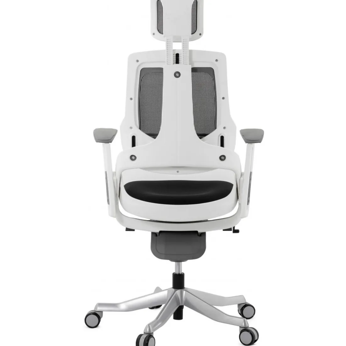 Chaise de bureau ergonomique tissu noir SALOO