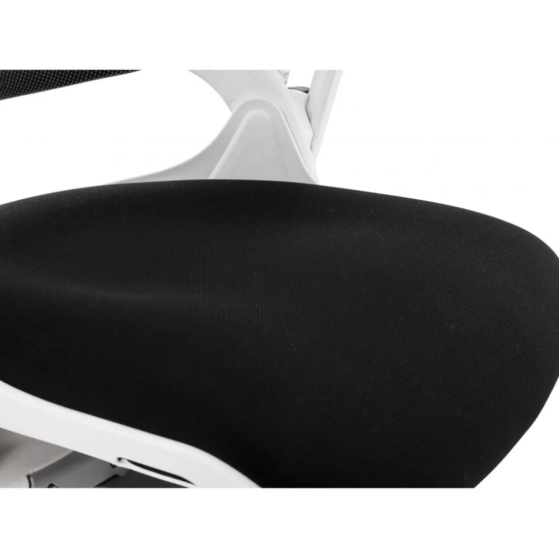 Chaise de bureau ergonomique tissu noir SALOO