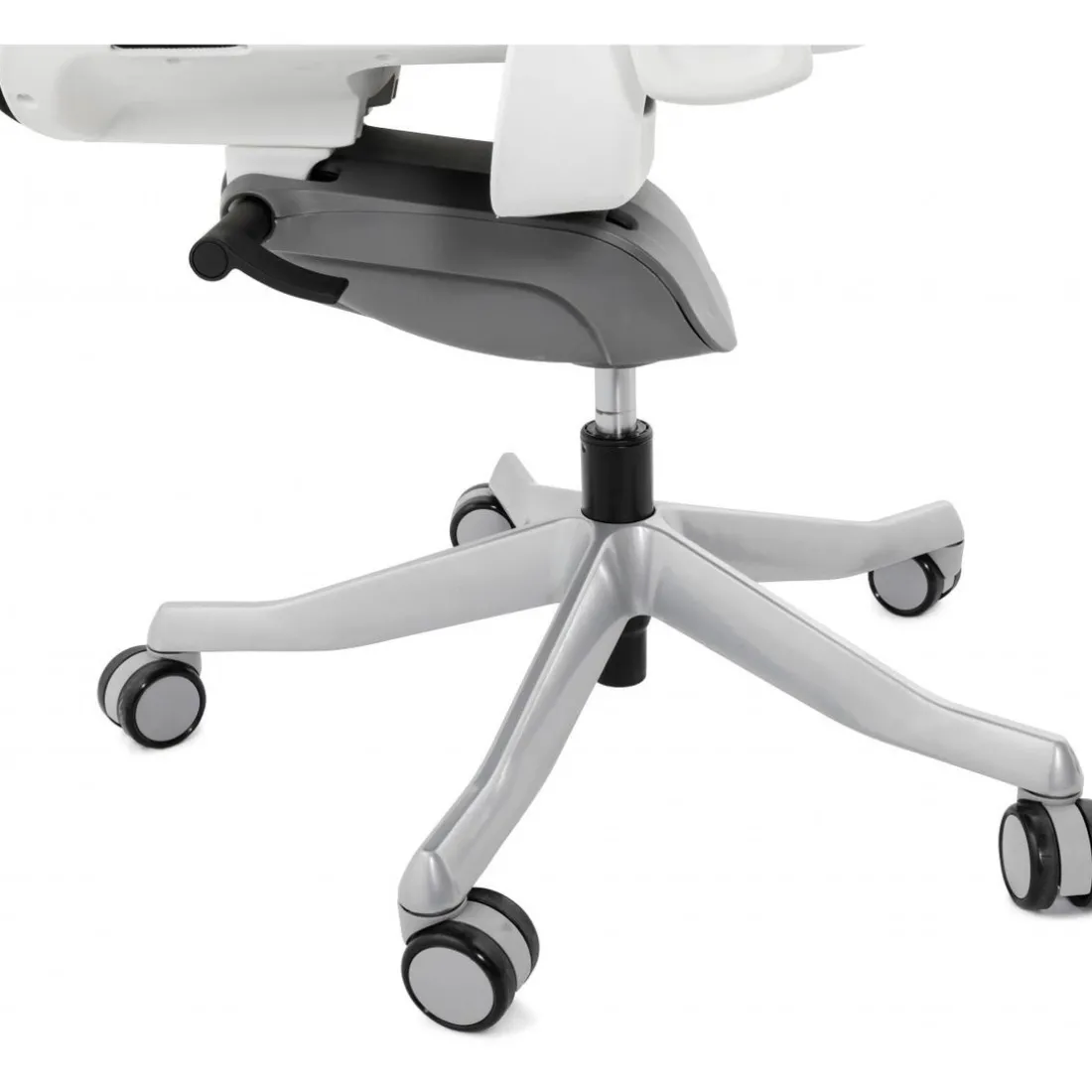 Chaise de bureau ergonomique tissu noir SALOO