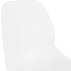 Chaise de bureau moderne 'MAGELLAN' blanche sur roulettes