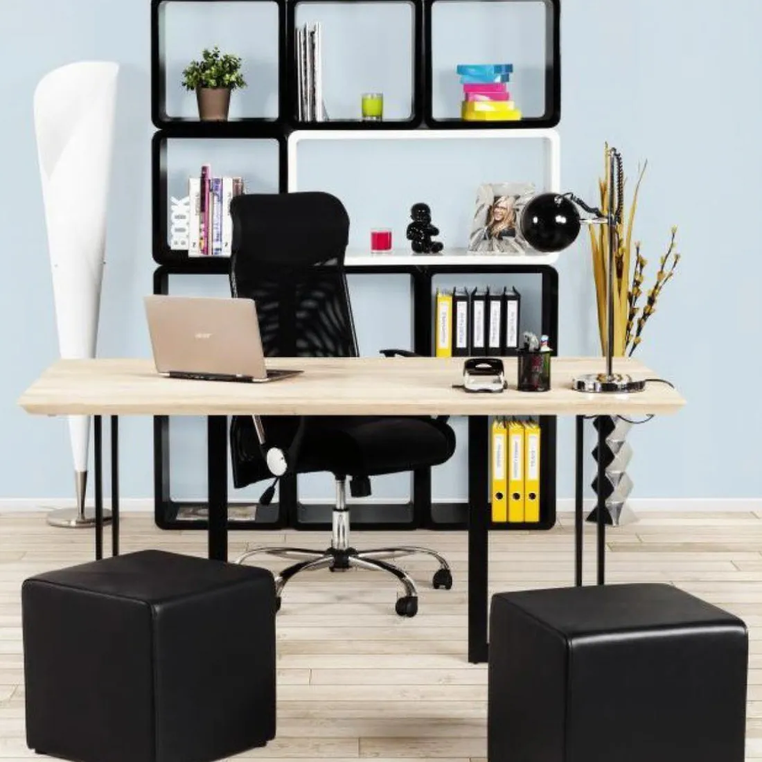 Chaise de Bureau Noir King