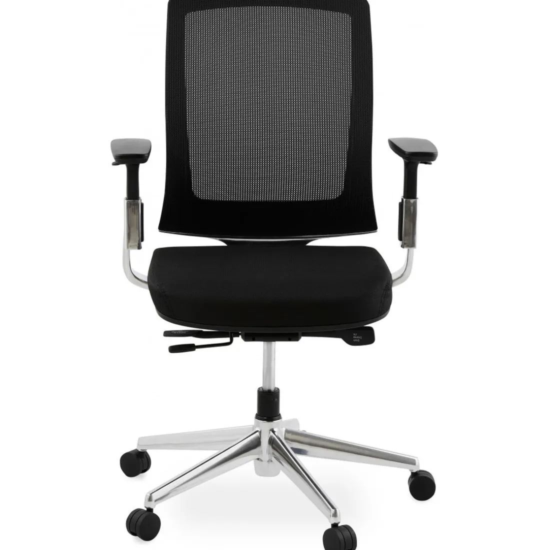 Chaise de bureau noire 65x68x111 cm BSIMONE