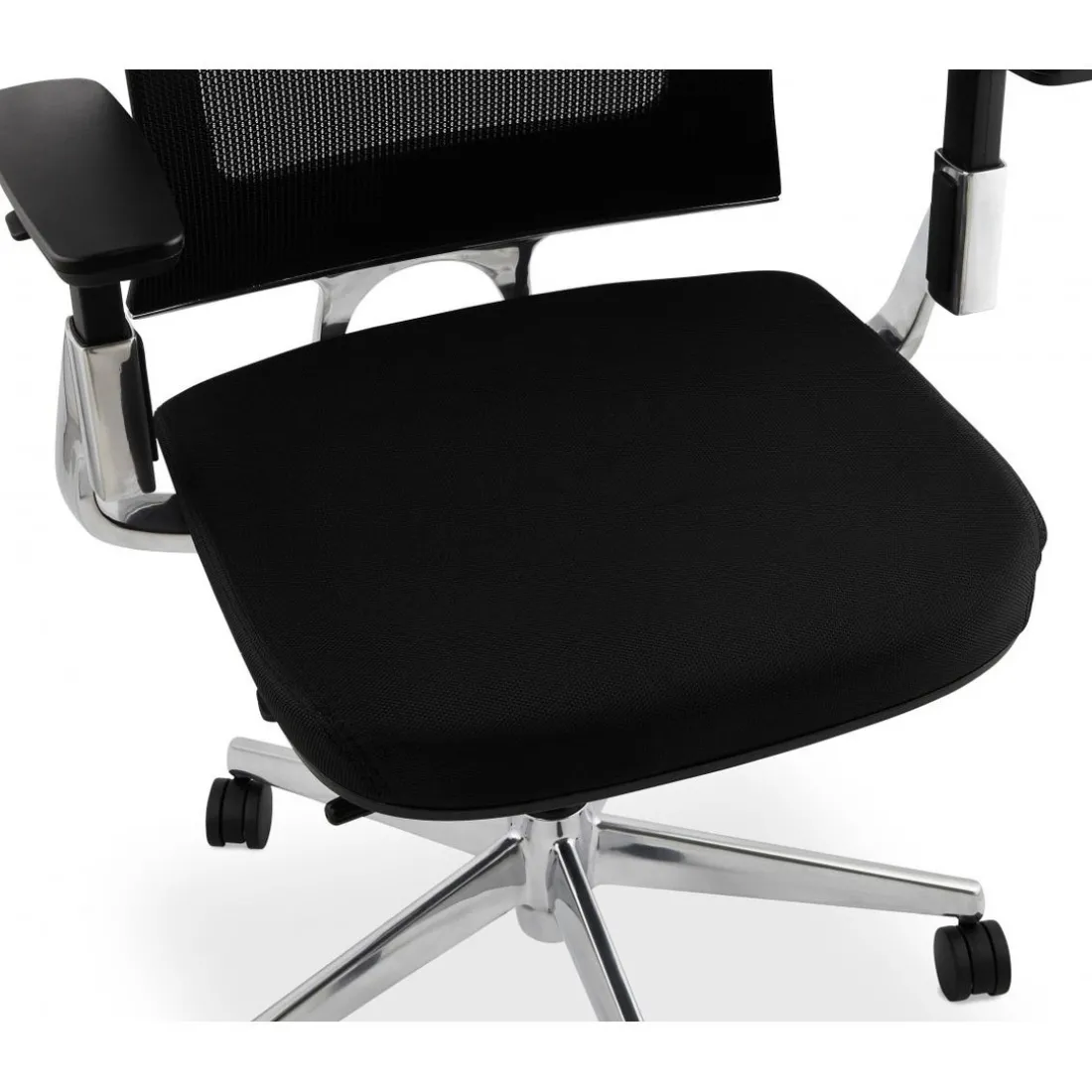 Chaise de bureau noire 65x68x111 cm BSIMONE