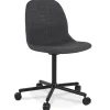 Chaise de bureau 'POLARIS' gris foncé sur roulettes