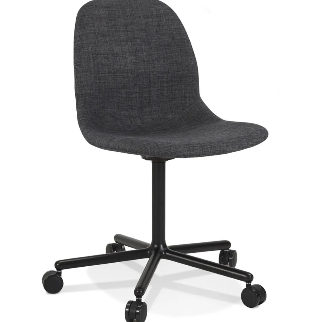 Chaise de bureau 'POLARIS' gris foncé sur roulettes