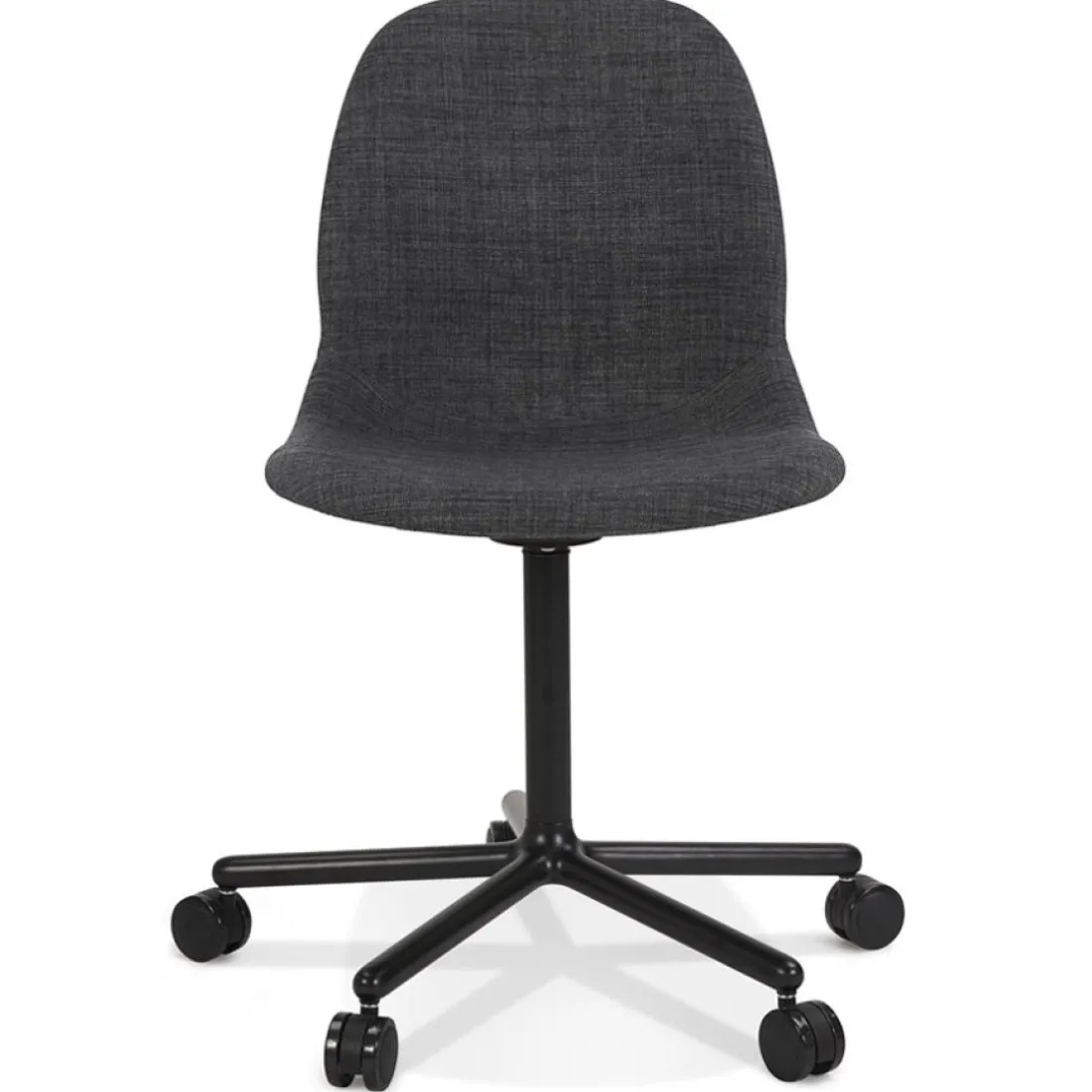 Chaise de bureau 'POLARIS' gris foncé sur roulettes