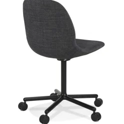 Chaise de bureau 'POLARIS' gris foncé sur roulettes