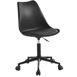 Chaise de bureau scandinave Noir