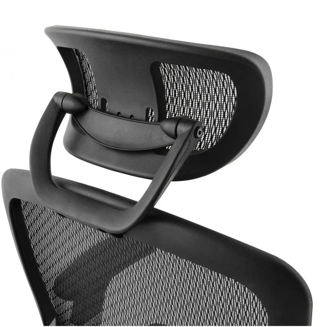 Chaise de bureau tissu noir design BURBLE