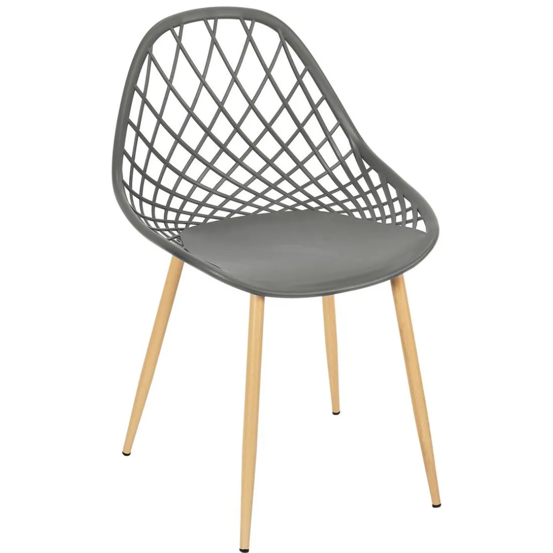 Chaise de Jardin Croisillons Gris