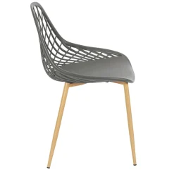 Chaise de Jardin Croisillons Gris