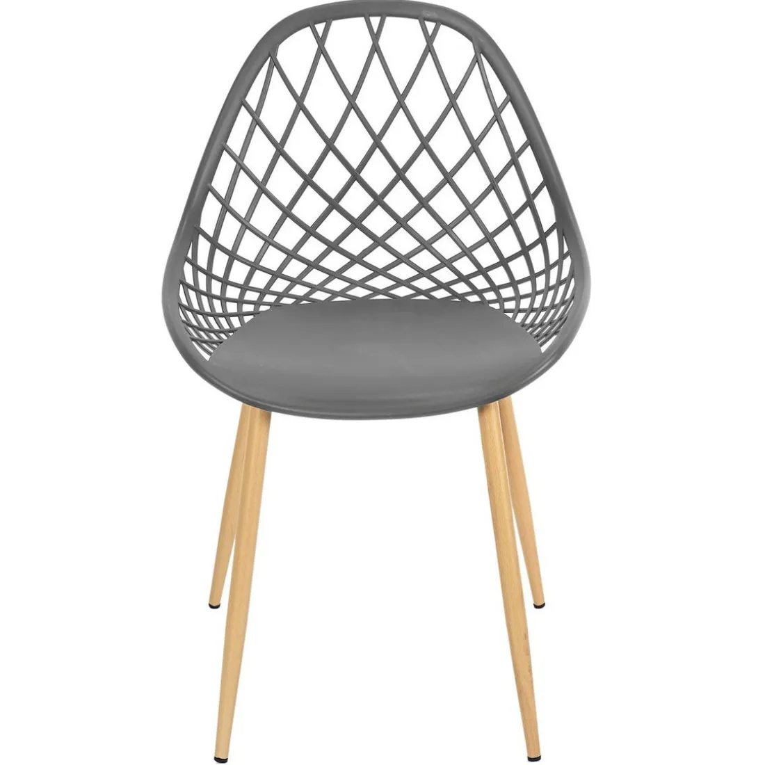 Chaise de Jardin Croisillons Gris