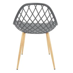 Chaise de Jardin Croisillons Gris