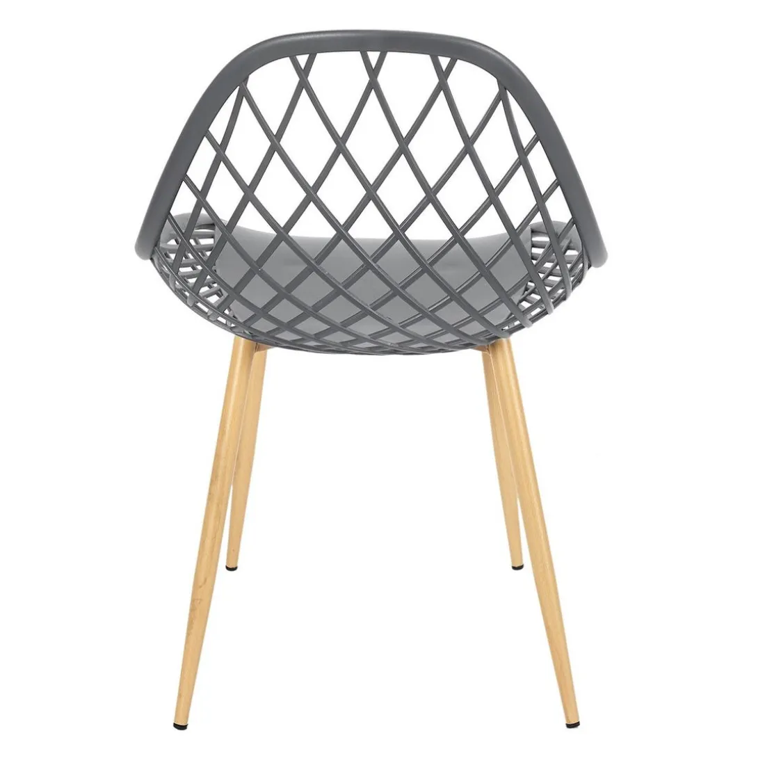Chaise de Jardin Croisillons Gris