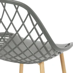 Chaise de Jardin Croisillons Gris