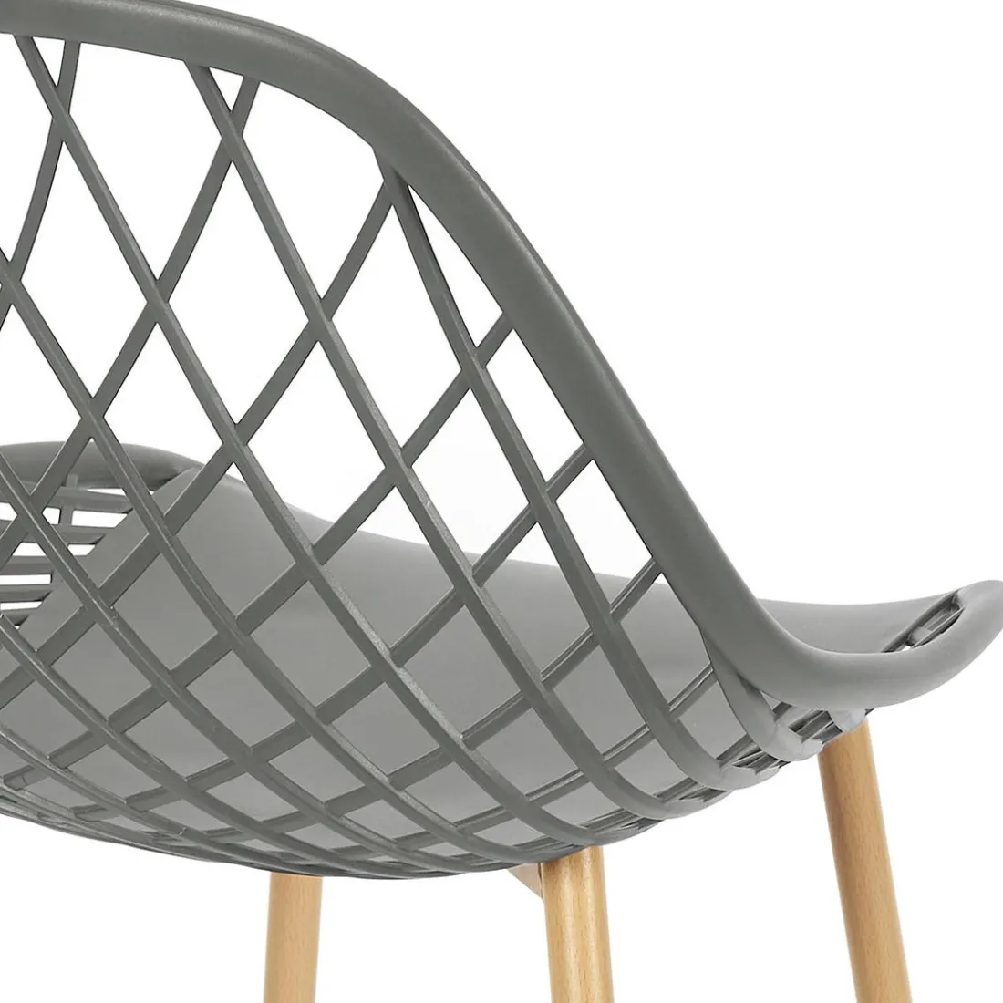 Chaise de Jardin Croisillons Gris