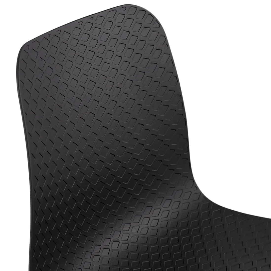 Chaise design de bureau 'EVORA' noire sur roulettes
