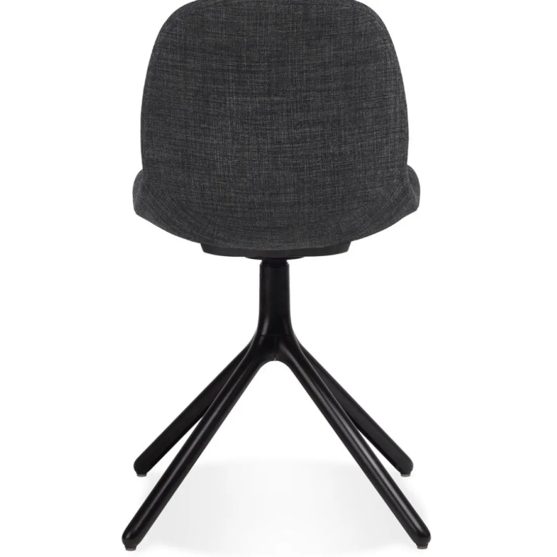 Chaise design 'PAVONIS' en tissu gris foncé