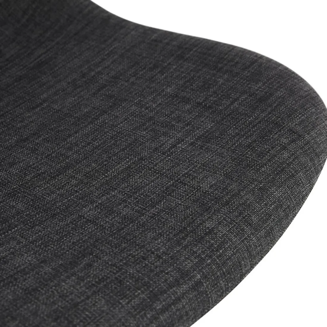 Chaise design 'PAVONIS' en tissu gris foncé