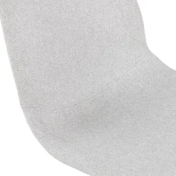 Chaise design 'PAVONIS' en tissu gris clair