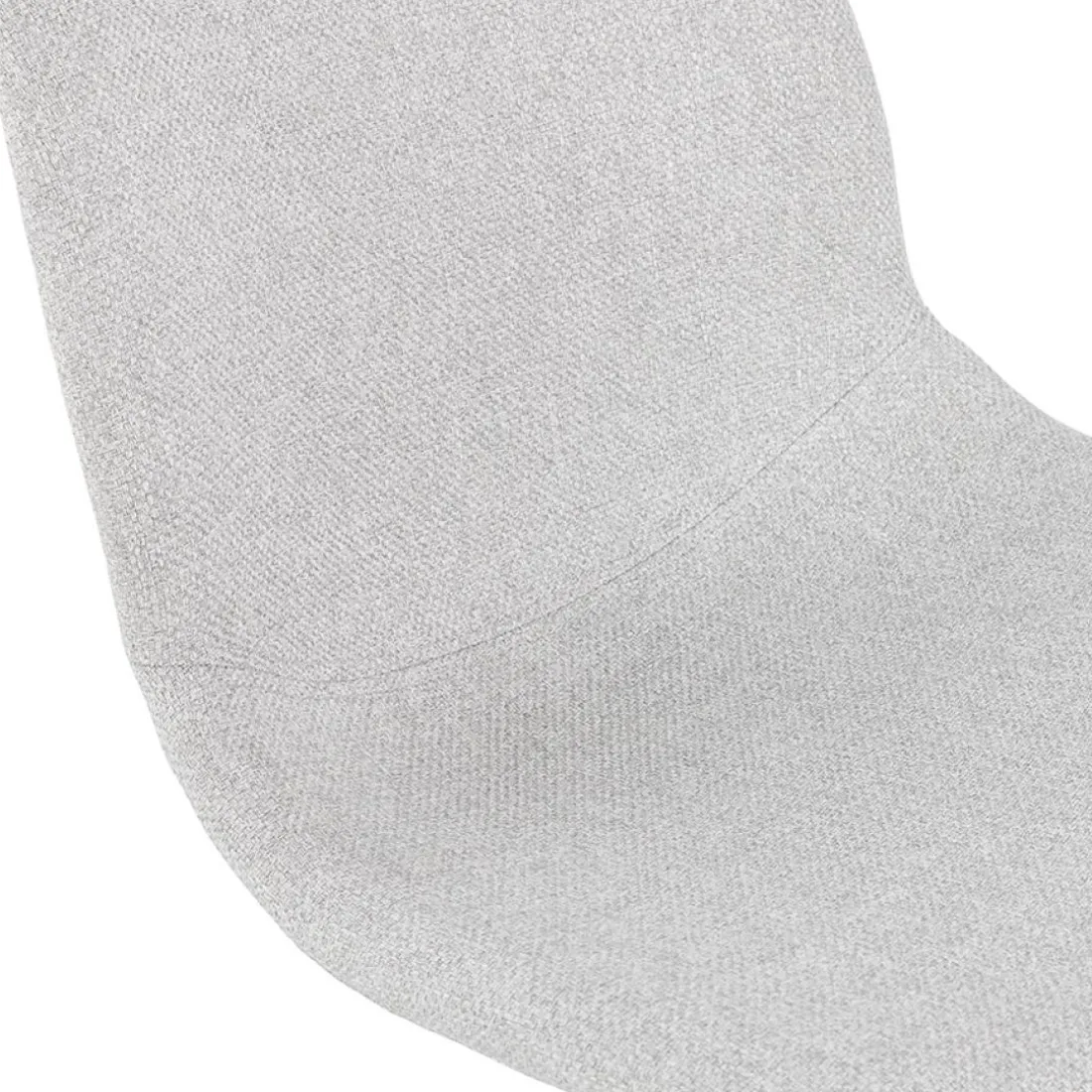 Chaise design 'PAVONIS' en tissu gris clair