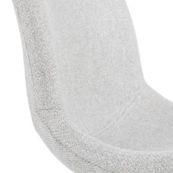 Chaise design 'PAVONIS' en tissu gris clair