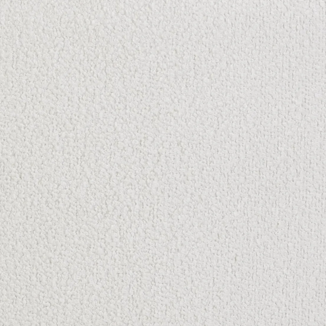 Chaise pivotante avec accoudoirs 'NOCTURN' en tissu bouclé blanc et métal noir