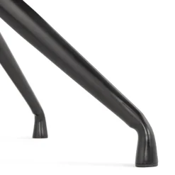 Chaise pivotante avec accoudoirs 'NOCTURN' en tissu bouclé blanc et métal noir