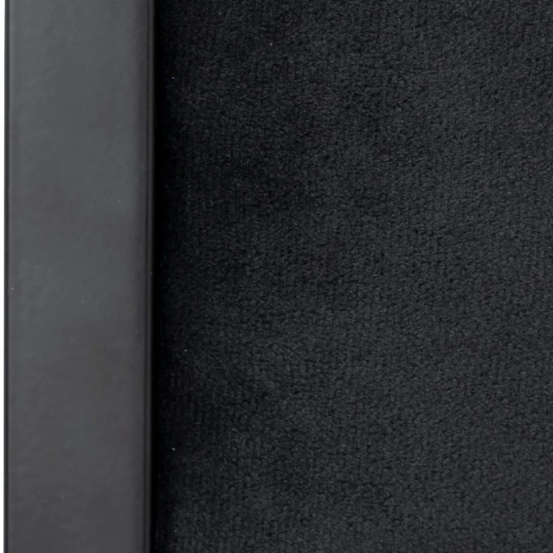 Chaise pliante velours noir