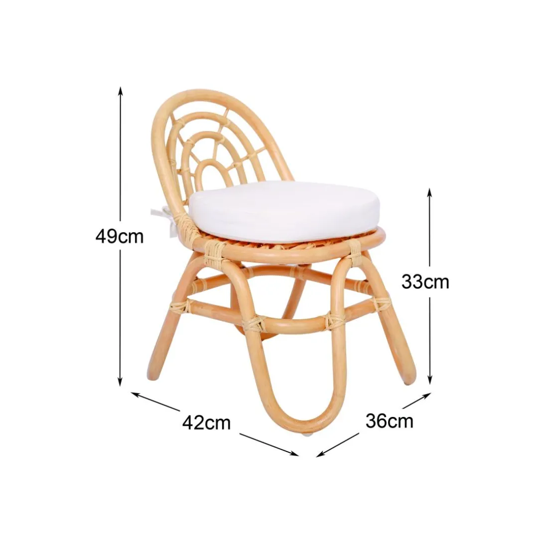 Chaise pour enfant avec assise confortable et sécurisée pour dessiner