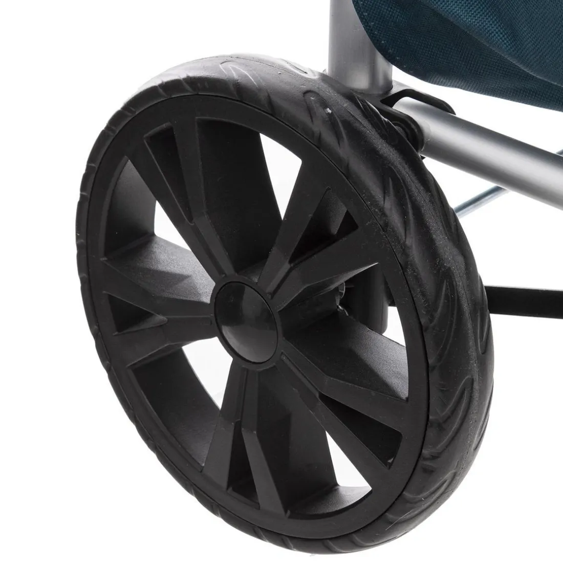 Chariot pliant 2 roues pétrole en aluminium