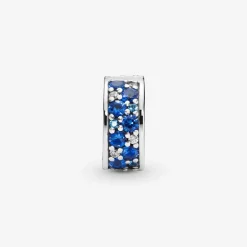 Charm Clip Pavé Bleu Pandora Moments