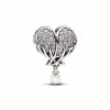 Charm Cœur et Ailes d’Ange Scintillant - Pandora Moments