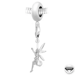 Charm perle Fée orné de cristaux Swarovski par SC Crystal Paris®