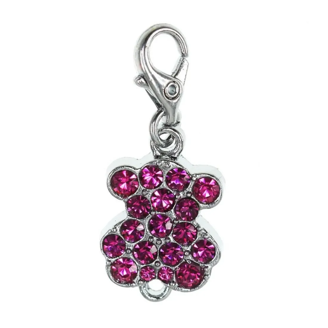 Charms Et Perles So Charm - CH1019-ARGENT-ROSE - Charm Nounours Rose
