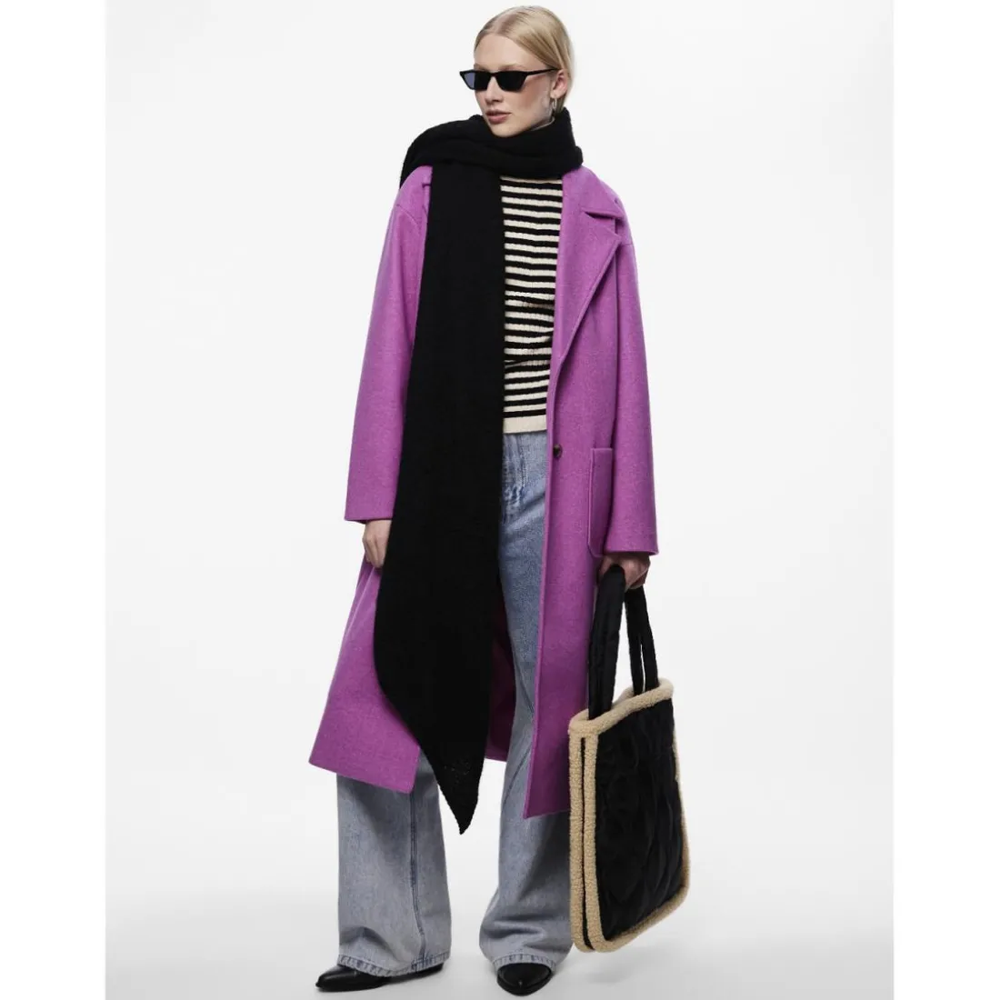 Écharpe oversize noir Ode