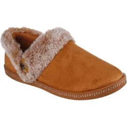 Chassons COZY CAMPFIRE - FRESH TOAST noisette marron en tissu