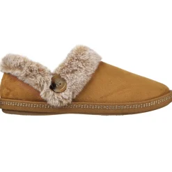 Chassons COZY CAMPFIRE - FRESH TOAST noisette marron en tissu