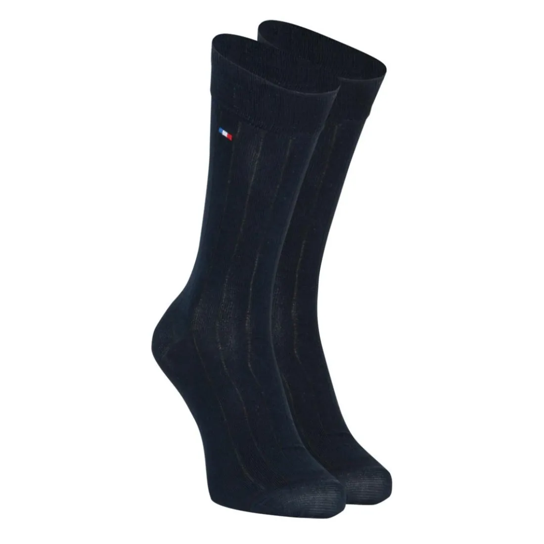Chaussettes mi-hautes homme Fil d'Ecosse Fait en France Eminence bleu