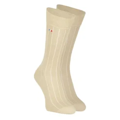 Chaussettes mi-hautes homme Fil d'Ecosse Fait en France Eminence beige