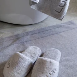 Chaussons Cosy Pearl Grey gris en coton